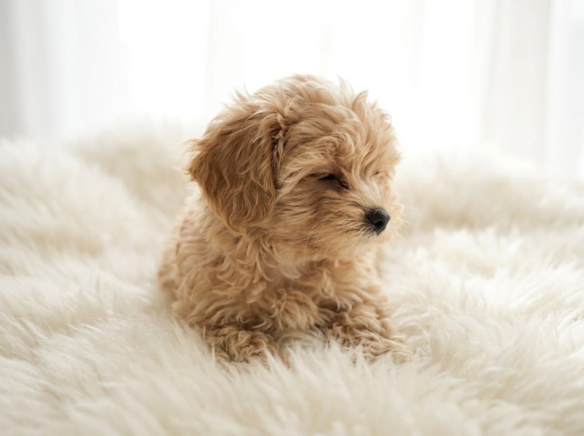 Собака на мягкой лежанке в luxury передержке Royal Paws